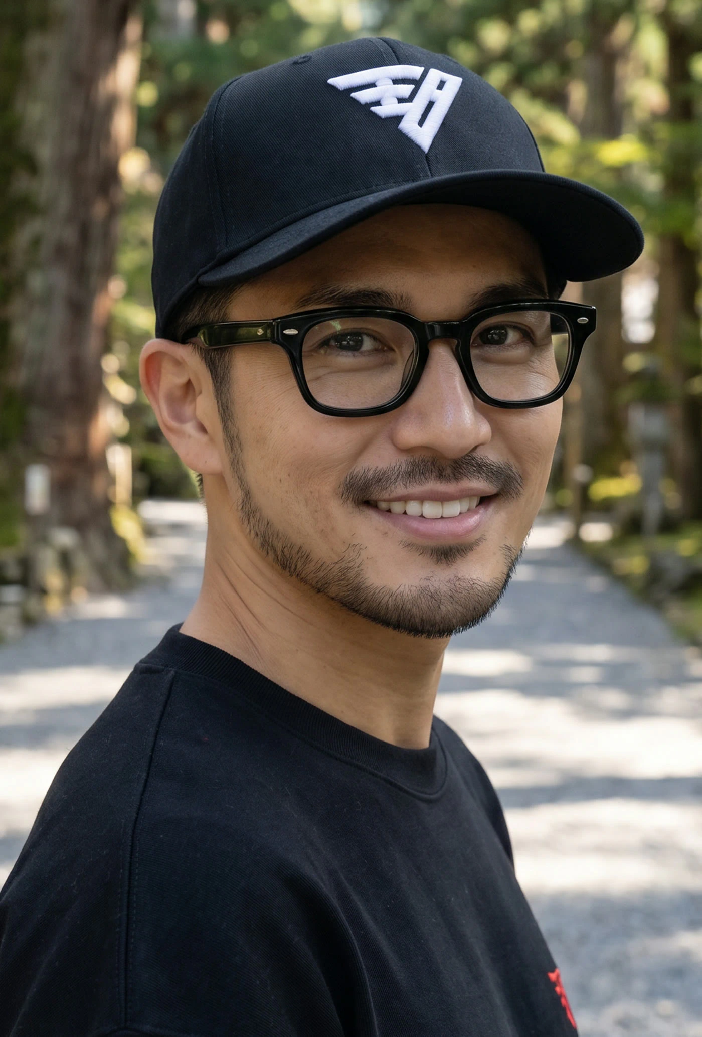 眼鏡の男性モデル